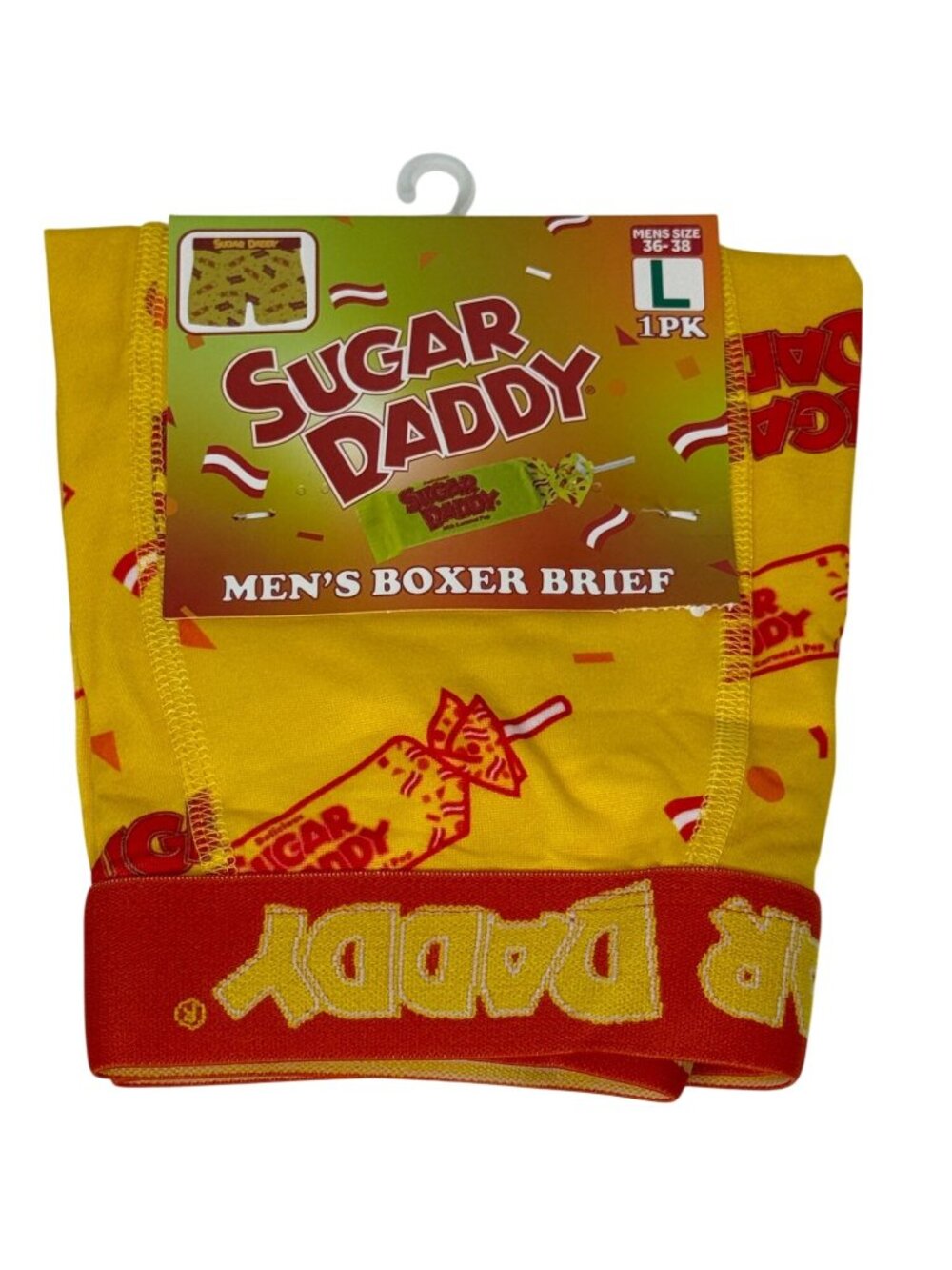 Sugar Daddy Candy Mens Boxer Briefs Size L 36-38 Novelty Underwear NWT